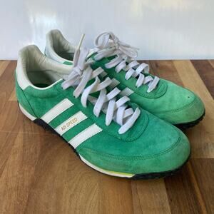 Vintage Rare Adidas Originals Adi Speed Green Suede Shoes Mens size 11